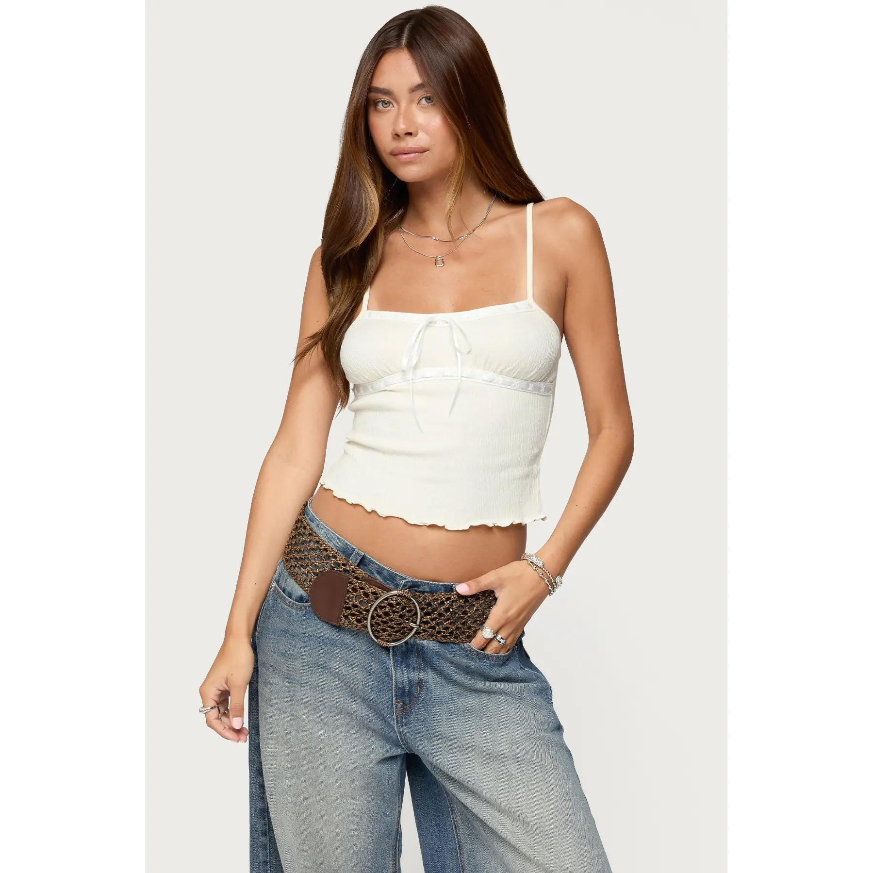 Misty Lacey Textured Tank Top