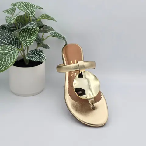 Brazilian Golden Sandals for Women - Extra Comfort Memory Foam Technology - Stylish Open Toe Design - Sizes 5-10 - Summer Walking Shoes