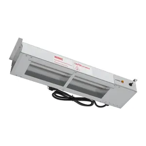24 in. High Wattage Commercial Food Strip Warmer with Toggle Controls and Cord - 120V, 500W, UL Listed in Stainless-Steel (KM-WSTRIP-24)