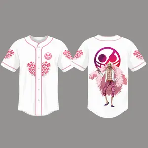 Unisex Doflamingo Baseballs Jersey, Onepiece Baseball Jersey, Zoro Jersey, Doflamingo Shirt, Anime Lover