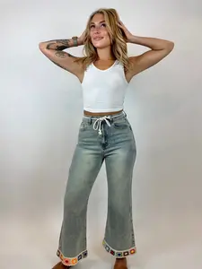 Crochet + Denim Jeans