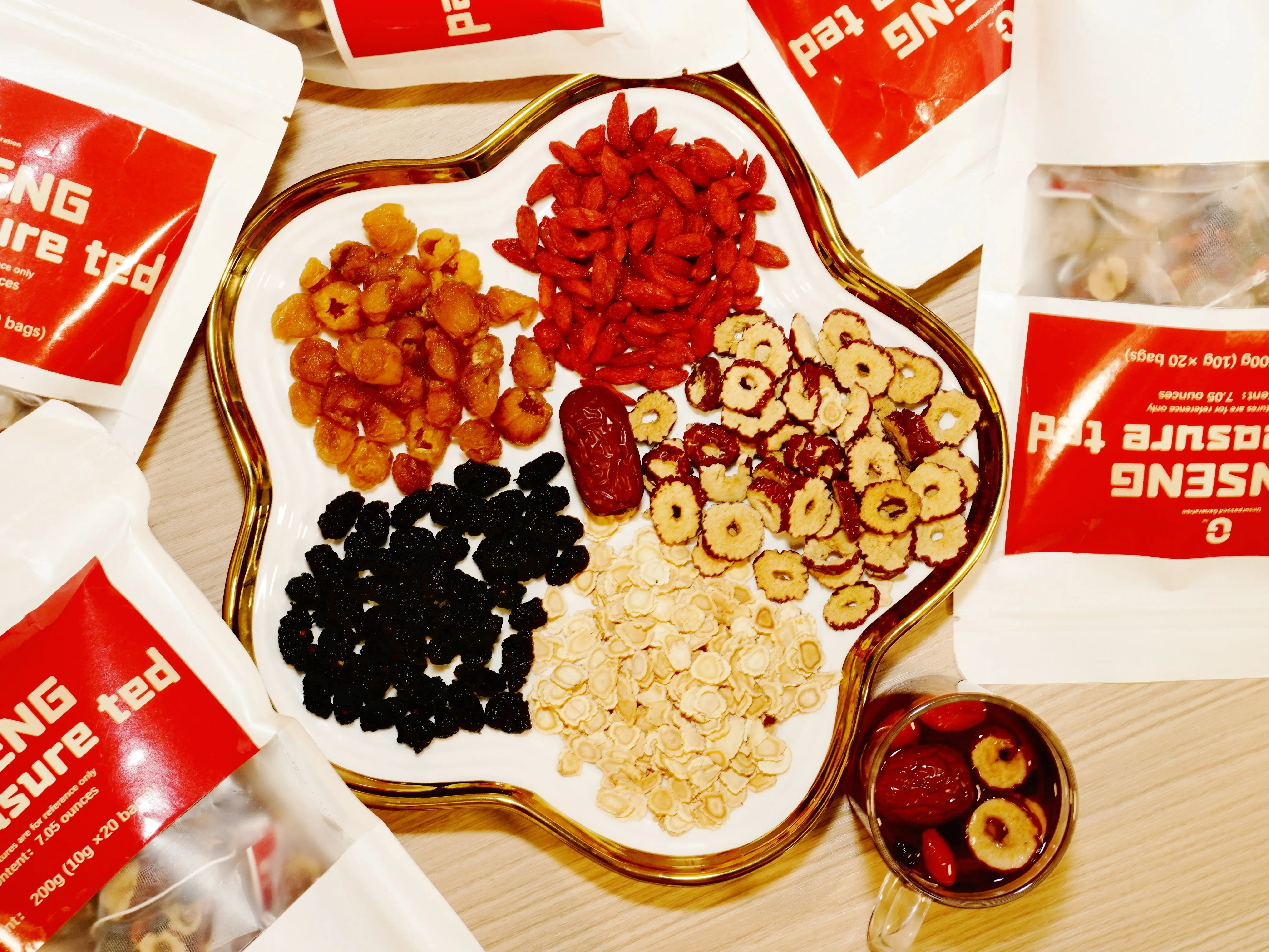 KidneyTeaFormulaGinsengEightTreasureTea,GinsengFiveTreasuresTea,TraditionalHealthyKidneyCleansingTeaforMen&Women Organic Ginseng Kidney Cleanse Tea 20