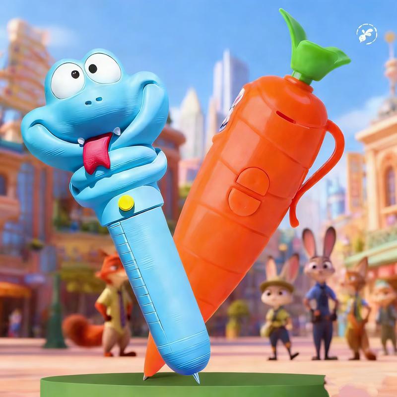 MINISO Disney Zootopia Judy Hopps' Police Life Carrot Pen - Voice Recorder & Smooth-Writing Ballpoint, Cute Collectible Gift Holiday & Holiday Haul