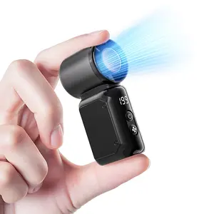 Super Mini Portable Design Handheld Fan, High-Speed Turbo Fan, 199 Speeds Strong Wind, LED Display, USB Rechargeable Pocket Gift for Women Men, Travel, Camping, Concerts, Outdoor