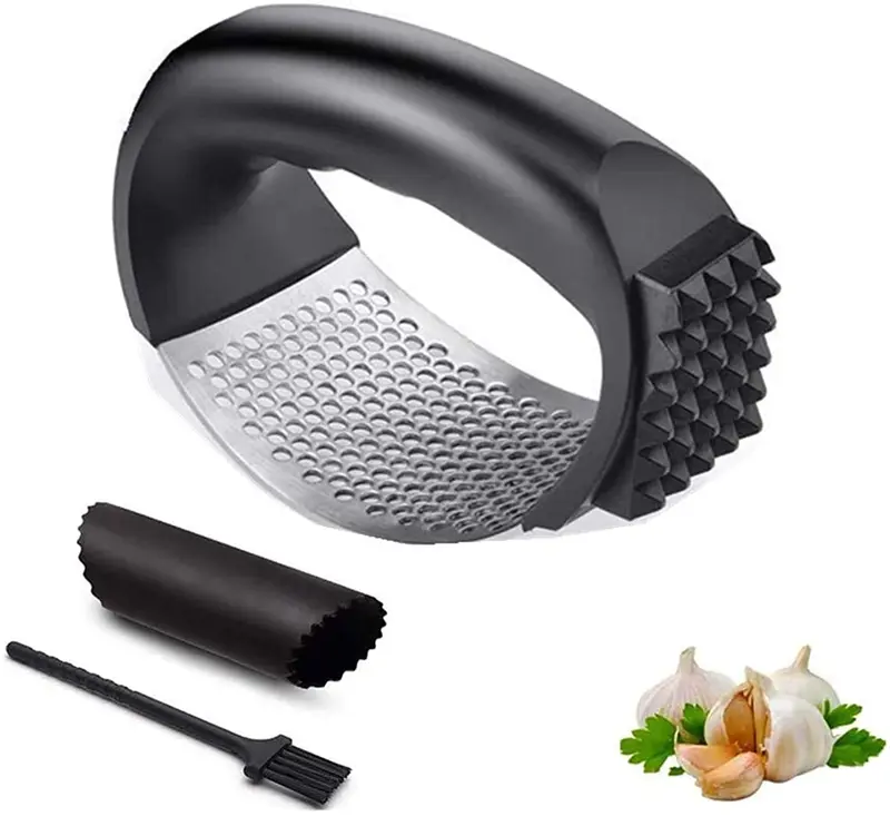 Presse-Ail En Acier Inoxydable - Modèle Rocker Heavy Duty - Lavable Au Lave-Vaisselle
