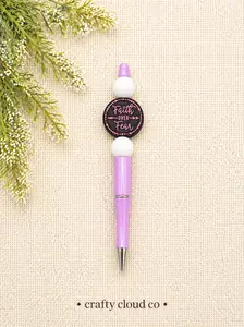 Faith Over Fear Beaded Pen