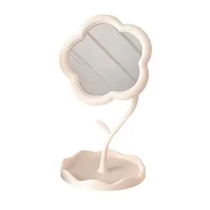 Cute Sunflower Design Desktop Makeup Mirror, High-Definition Replenishment Mirror, Framed Cosmetic Mirror for Daily Use, Home Decorative Mirror