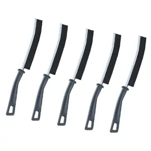 5 Pieces Crevice Cleaning Brush Set, Hard Bristle Detail Brush Set for Deep Cleaning Kitchen, Bathroom, Grout, Sink, Bottle, Blender, Corners, Tight Spaces