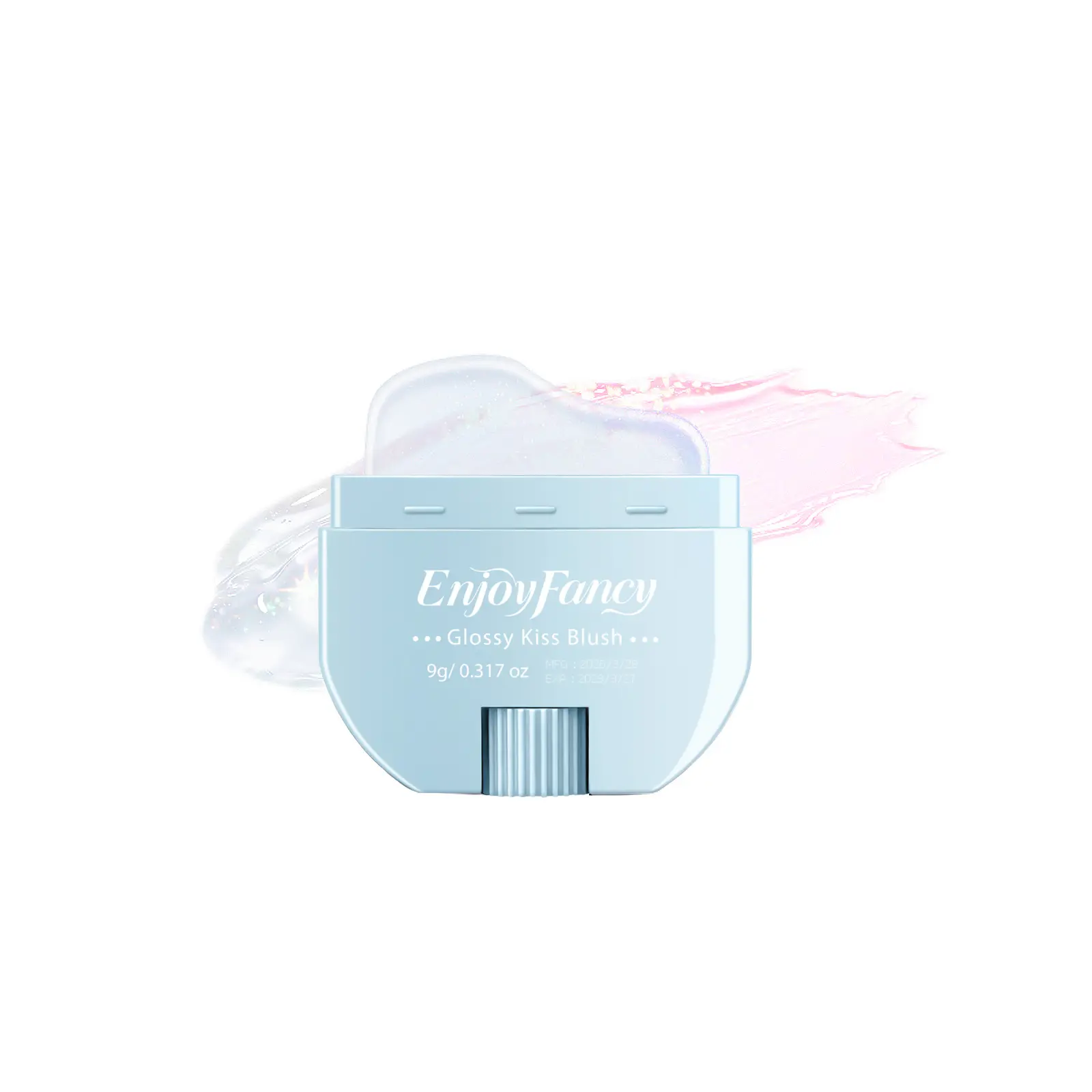 EnjoyFancy Glossy Color-changing Cream Blush Stick - pH & Temperature-Activated Blush for Unique and Natural Glow, Multi-Use Cream Blush Stick for Cheeks, Lips and Eyes, Brightening, Long-Lasting, Summer Beauty Cosmetic