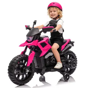 GARVEE 6V Electric Kids Ride-On Motorcycle - Adjustable Speed, Headlights, Training Wheels, Battery-Powered Motorbike Toy, Perfect First Bike for Toddlers, Kids Outdoor Play, Little Gifts for Girls