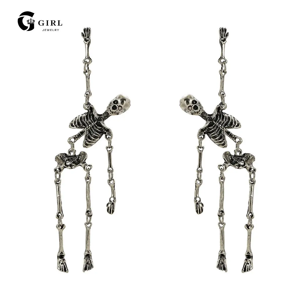 GGIRL Skull Earrings Spooky and Terrifying Earrings Fun and Unique Designs Exaggerated Earrings Holiday Elements Halloween Party Earrings Add Perfect
