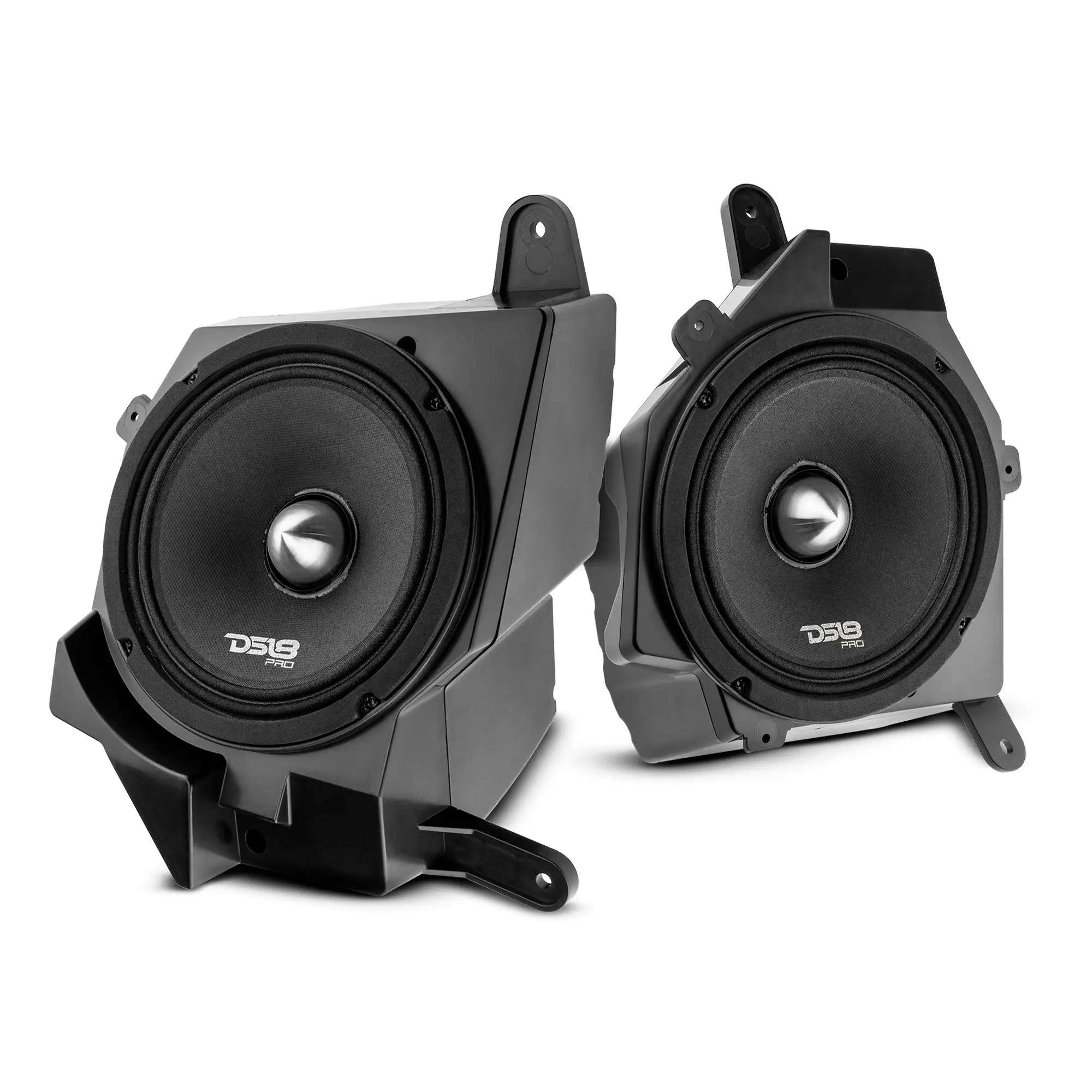 Jeep JL/JLU/JT Dash Enclosure, Car Audio Car Stereo Speaker System - Loaded 6.5” Left & Right Units with PRO-FR6NEO, 225W RMS