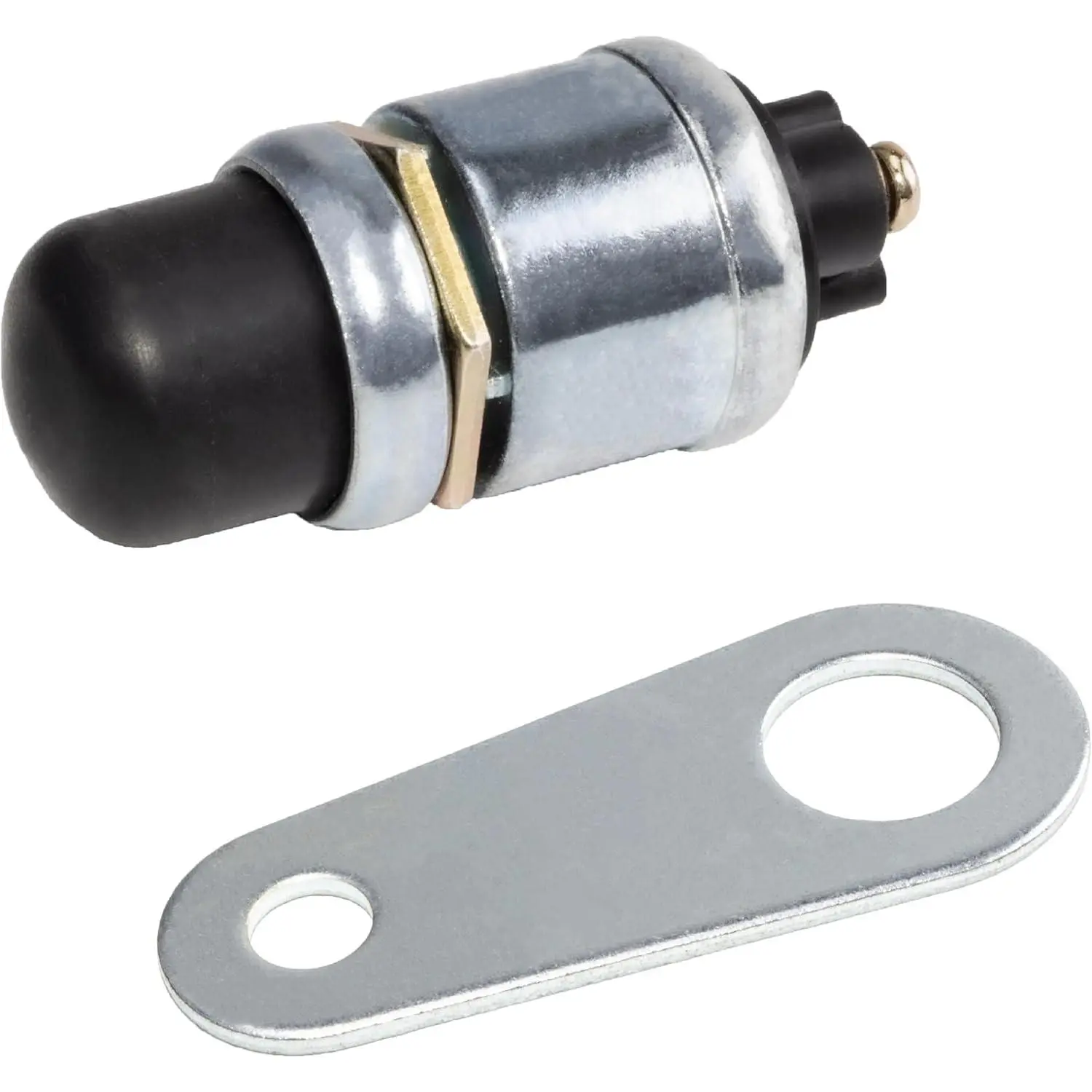 12V 50A Waterproof Momentary Push Button Engine Switch with Brass & Pure Copper Components for Trucks, ATVs - Automotive & Motorcycle Horns & Accessories (Weatherproof)