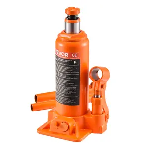 VEVOR Hydraulic Bottle Jack, 6 Ton (13227.6 lbs) Capacity, 7.7-14.8 Inch Lifting Range, Heavy Duty Welded Bottle Jack for Car, SUV, Pickup, Auto Repair, House Lift and Agricultural Equipment, Orange