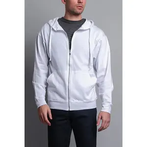 Men's Basic Zip Up Jersey Hoodie