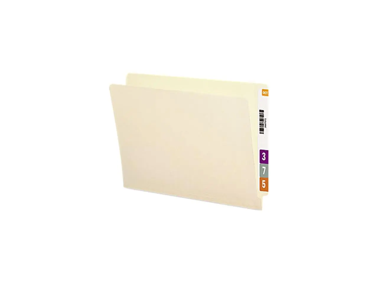 Smead 24110 Straight Cut End Tab Folders, 9 1/2 Inch Front, Letter, Manila, 100/Box