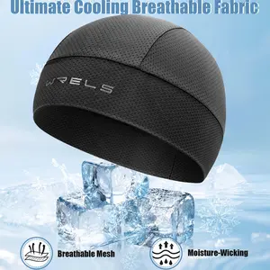 3 Piece Wrels Breathable Mesh Cycling Caps, Lightweight Cooling Ice Silk Hats, Outdoor Riding Running Hiking Sports Cap, Helmet Liner
