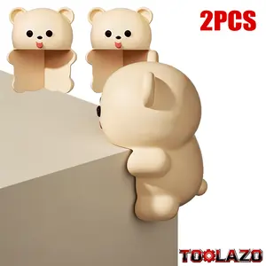 Bear-Shaped Baby Corner Protectors | Super-Thick PVC Cushions That Safeguard Little Ones from Sharp Furniture Edges | Perfect for Coffee Tables, Nightstands, Vanities & Sinks | Childproof Your Home with Cute Bear Style