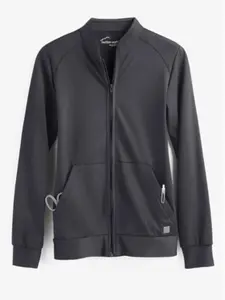 Butter-Soft STRETCH Women's 2-Pocket Technical Knit Zip Front Scrub Jacket
