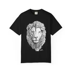 Lion and Lamb Unisex T-shirt, Heart Line Collection, Quiet Strength Tee, Graphic Tee, Nature Shirt, Animal Lover Gift