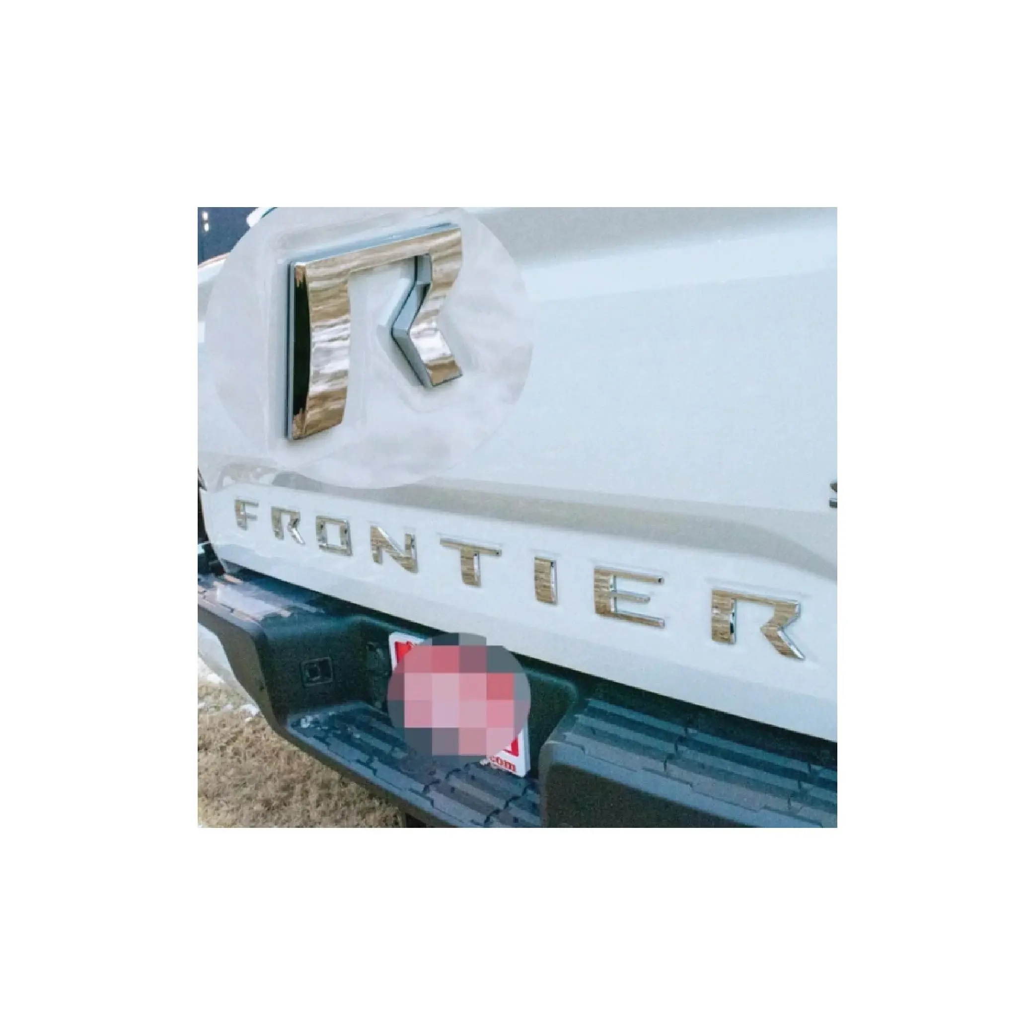 Replacement for Frontier 3D Raised Tailgate Letters CHROME || REGULAR CAB 2022 and 2023