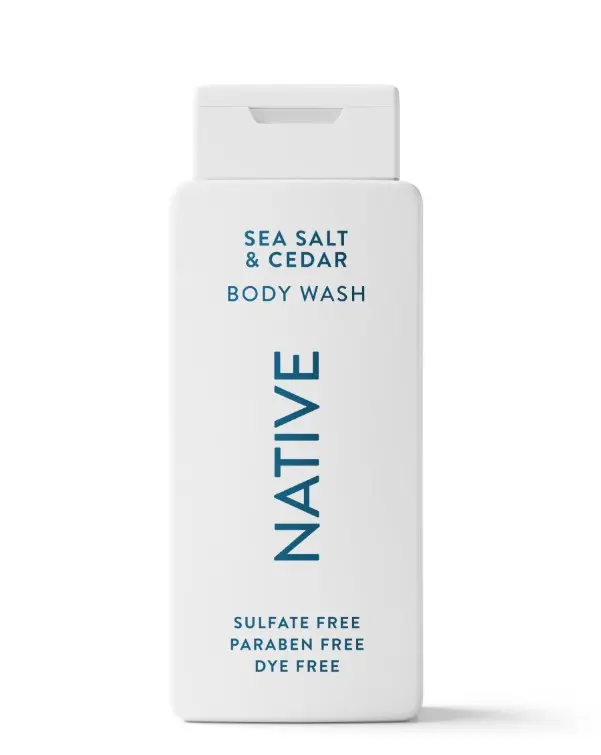 Native Body Wash, Sea Salt & Cedar, Sulfate Free, for Women & Men, 18 fl oz
