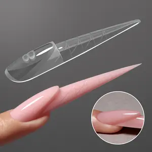 YOKEFELLOW ImMaster IM112 Nail Dual Form 3D Reverse French Dual Form Stiletto 150pcs Magic Caps Zone French Nail Dual Form for Beginners & Pros