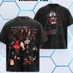 WWE 2026 - Kane Big Red Machine Wash Tee - Unisex Tshirt - Hoodie Oversized Cotton Limited Edition US-made for Streetwear Lovers Classic Fit Premium Fabric, WWE Merch, Summer Outfits, Gift For Him Her FY1