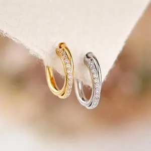 18G Titanium Twisted Clicker Hoop , Hinged Segment Nose Ring, Septum Clicker Ring , Cartilage Hoop, Helix  Hoop, hypoallergenic earrings