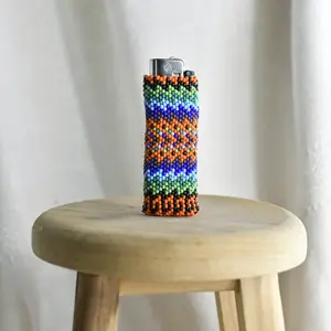 Sprinkles - Colorful Native-Inspired Beaded Lighter Case - Handmade by Mexican Artisans - Mother Sierra