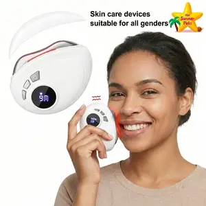 Electric Gua Sha Tool for Men & Women – Heated Facial Scraping Massager with 9 Heat & Vibration Levels, Skin Lifting & Jawline Sculpting Device for Face & Neck, Unisex Gift