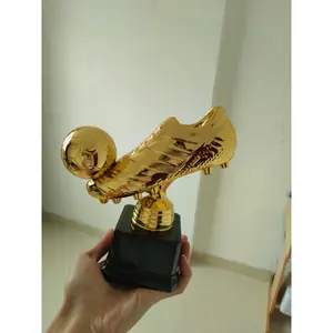 Golden Shoe Award Plastic Trophy, Football Trophy Plastic Craft Gift, Souvenir Zinc Alloy Trophy Medal
