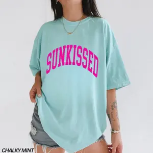 Comfort Colors Neon Summer Sunkissed T-Shirt, Summer Girl Tee, Sweet Summer Time Tee, Beach Life Shirt, Trendy Gift for Women, For Woman