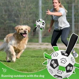 Small Dog Toy, Durable Chew-Resistant Soccer Ball, Interactive Pet Ball for Corgi and Small to Large Dogs, Fun and Engaging Playtime
