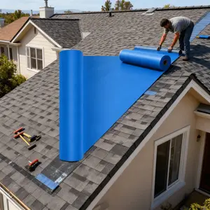 PVC Adhesive Waterproof Tape for Metal Roofs, Ideal for Large Industrial and Commercial Spaces, Prevents Leaks and Rust