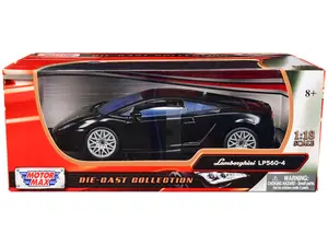 Lamborghini LP 560-4 Black 1/18 Diecast Car Model by Motormax