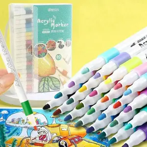 80 Color Art Pen Set, Comfortable Grip Markers, Includes Storage Bag and Hand-Drawn Patterns, Professional Art Supplies, Back-To-School Gift