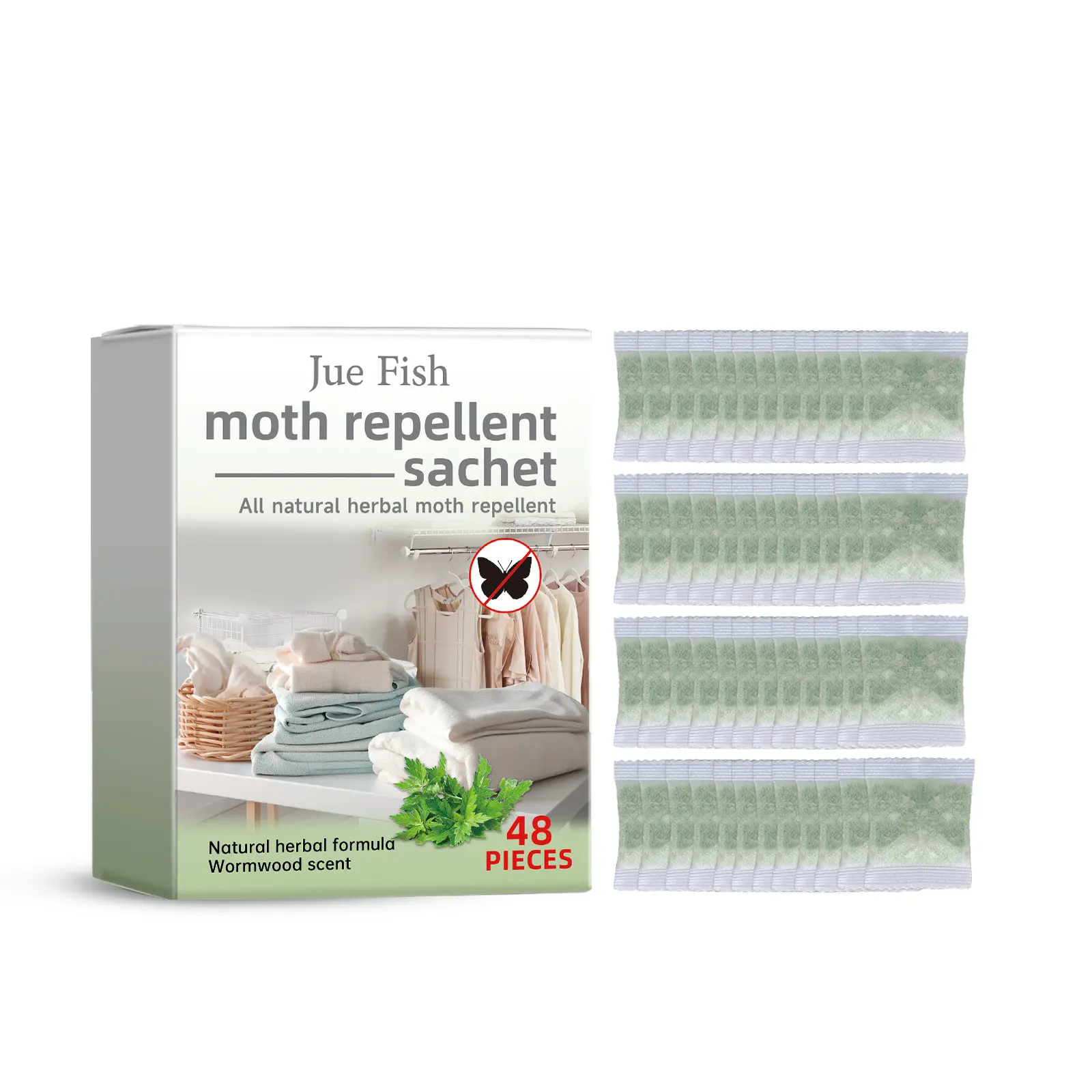 Jue-Fish Moth Repellent Sachet Wardrobe Moth Repellent Sachet Clothing Insect Repellent Mothproof Aroma To Remove Odor And Retain Fragrance