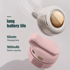 car fan  MF019 Electronic Mobile USB Lithium Fan, Portable Snap-On Charging Waist Clip Fan with 3-Speed Adjustable Handsfree Silent Strong Wind,summervibes