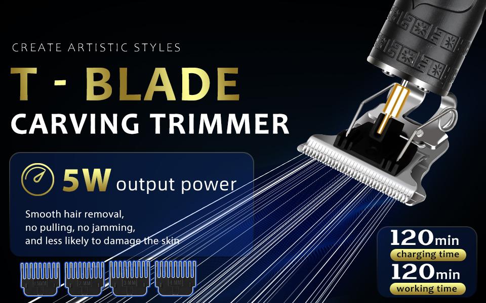 LQT Men's professional electric haircut set,  Hair Clipper  including a razor, Nose Trimmer suitable for family barber shops, digital display LCD screen, USB charging, Father's Day gift Free Scissors & Cape