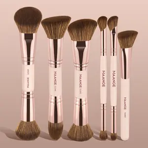 MAANGE 6pcs Professional  Makeup Brush Set, Foundation Brush Tapered Brush Contour Brush Concealer Brush Nose Shadow Brush Eyeshadow Brush Smudge Brush Detail Brush, Essential Beauty Tools, Makeup Accessories Gifts for Friends, Makeup Brushes Set