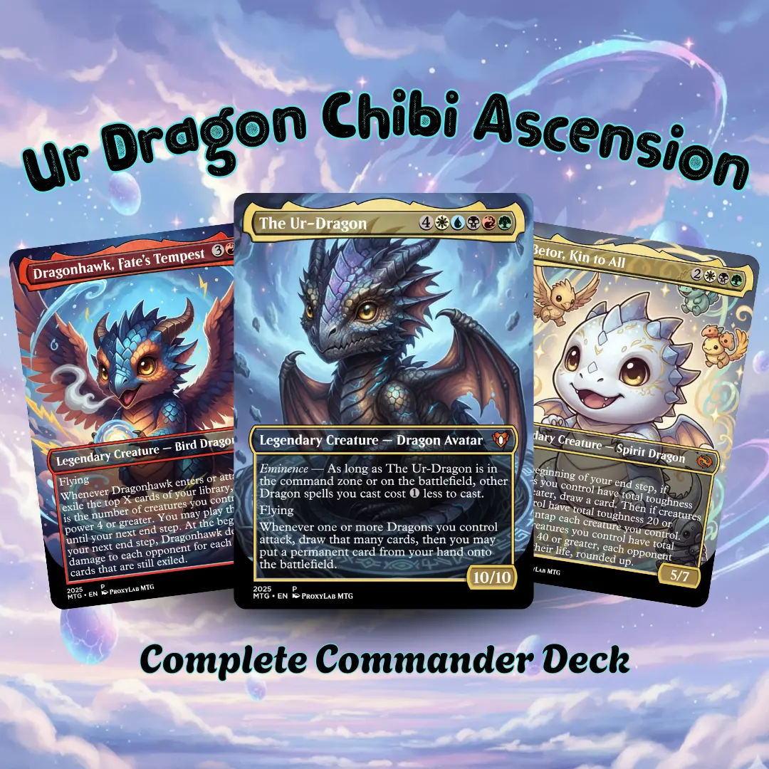mtg ur dragon commander deck The Ur-Dragon ULTIMATE Dragon Tribal Five-Color Magic MTG Commander De –  CommanderComplete main image 1
