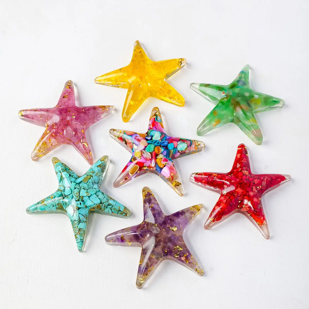 Crystal Resin Starfish for Home Décor, Aquarium Decoration and Indoor Outdoor Ornament, Unique Gift for Holidays and Anniversaries, Crystal Ornaments