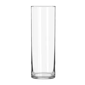 9.5" Clear Glass Cylinder Vase – Sleek Modern Look, Fits Medium/Tall Floral Arrangements, Versatile for Various Bouquets/Greenery, Sturdy Durable, Complements Any Home Décor Colorful Decor Flower Ornaments