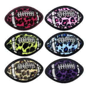 Leopard Print Patch Set, 6 Pieces DIY Cross Stitch Patches, Heat Transfer Fabric Appliques for Backpacks & Shoes Decoration Handmade Craft Supplies