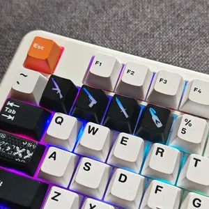 4 Piece Fps Game Keycaps Set, Anti-Slip Translucent Durable Gaming Keycaps, Pbt Material for Mechanical Keyboard, Cs:go Compatible
