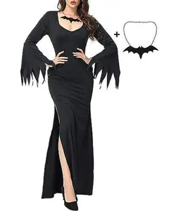 Morticia Vintage Gothic Vampire Dress