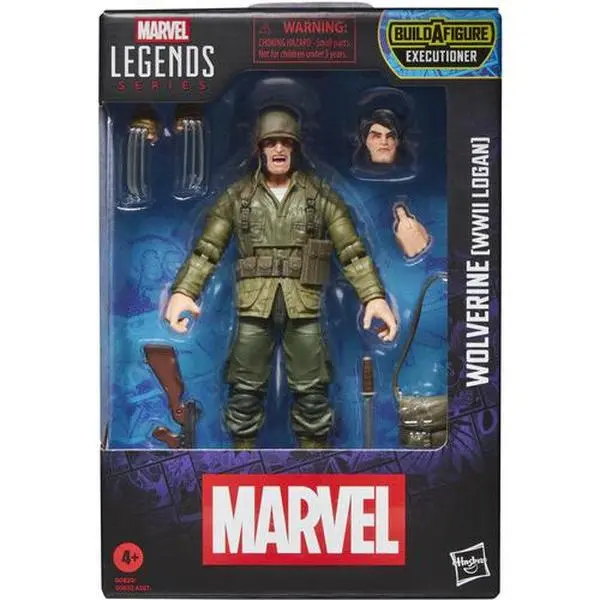 Marvel Legends X-Men Comics WWII Logan Wolverine Collectible Action Figure - Action Statue with 3 Hand Swaps, Alternate Head, for Pose Scenes on Your Shelf [COLLECTIBLES]