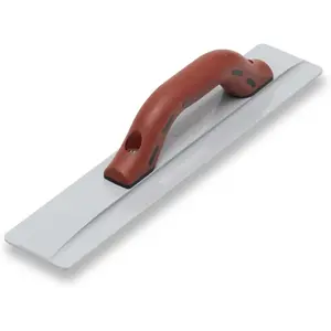 16 Inch Magnesium Hand Float, Beveled End Mag Float, DuraSoft Handle, Cast Magnesium Blade, Concrete Tools, Made in USA, 145D