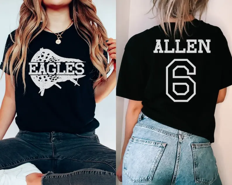 Custom Lacrosse Shirt, Personalized Lacrosse Mom Tee, Lacrosse Fan Top